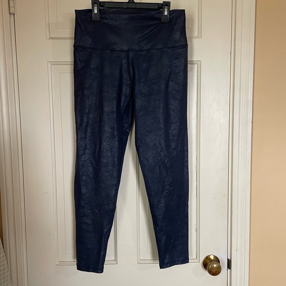 OFFLINE Aerie Size Large High Waisted Legging Black Liquid Faux Leather - Picture 1 of 8